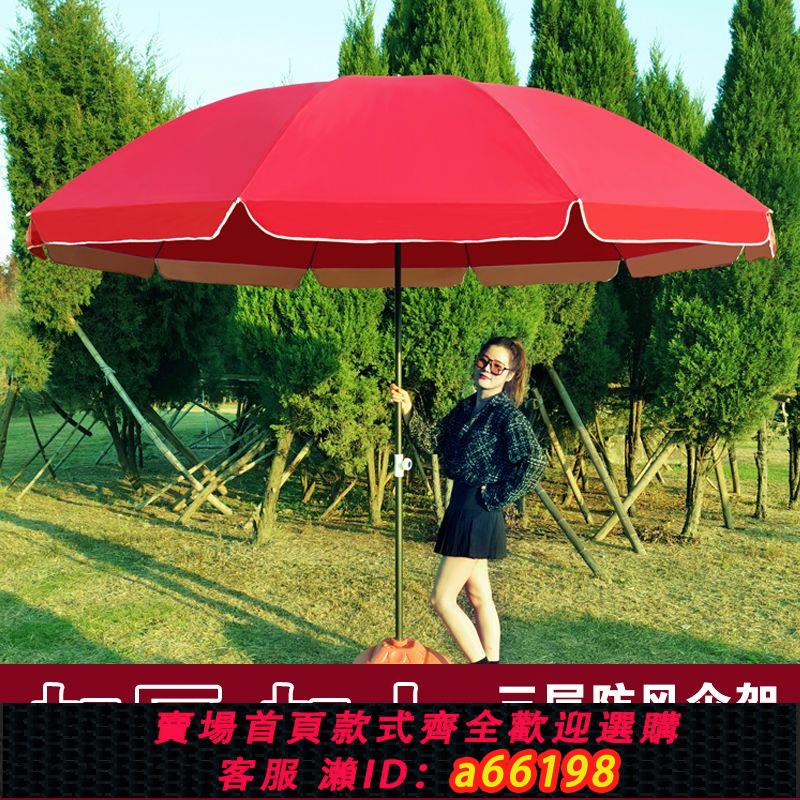 【臺灣公司 可開發票】戶外遮陽傘大號圓傘擺攤專用傘雨傘太陽傘防曬沙灘傘擺攤大傘圓形