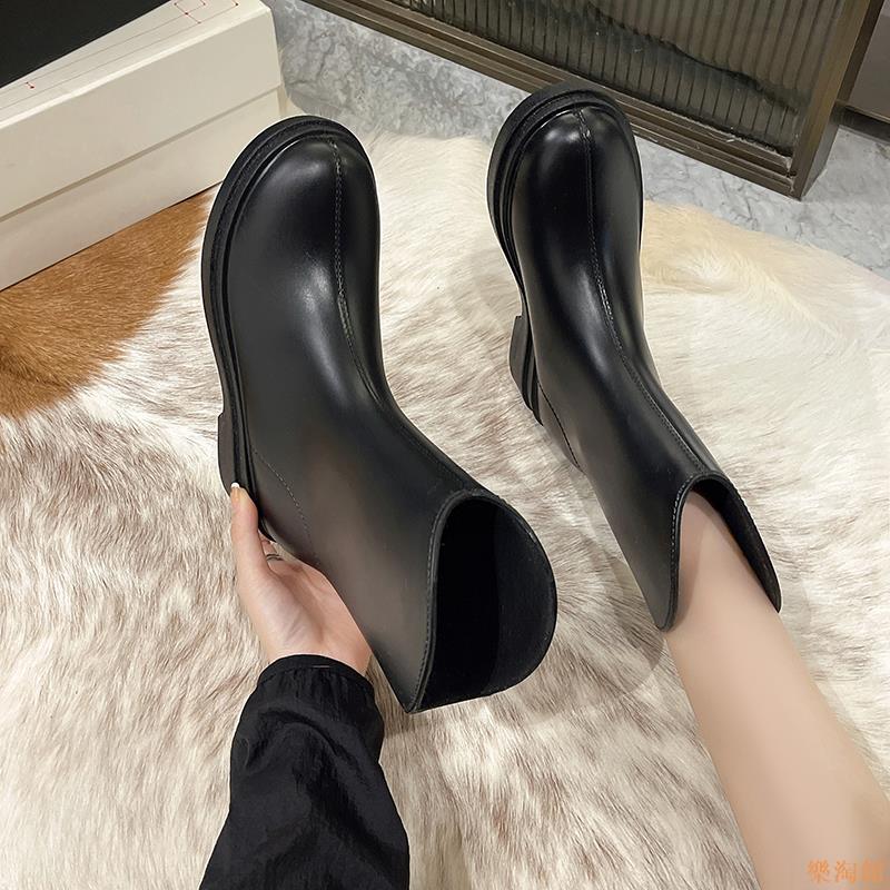 【樂淘館】日系雨鞋女款時尚外穿中筒雨靴冬季加絨膠鞋套鞋新款漂亮女生水鞋