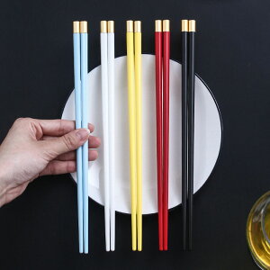 陶瓷筷子家用一人一筷高檔防滑防霉耐高溫精品高端骨瓷高顏值輕奢