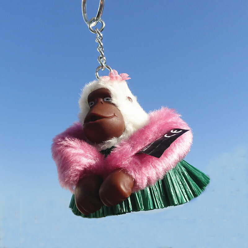 KIPLING 限量版禮盒裝夏威夷草裙猴 包包掛件 毛絨鑰匙扣 禮品