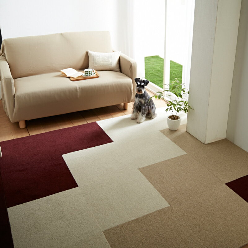 進口免膠地毯 300系列自吸式環保拼接地毯客廳臥室防滑地墊
