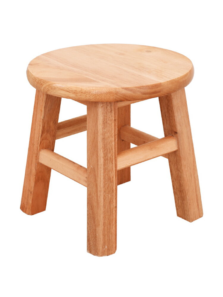 實木矮凳 【天天】加固 橡木實木家用小凳子小板凳圓凳手工小木凳矮凳『XY23986』