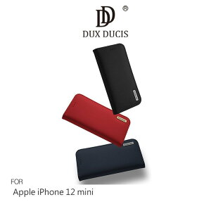 DUX DUCIS Apple iPhone 12 mini (5.4吋) WISH 真皮皮套【APP下單最高22%點數回饋】