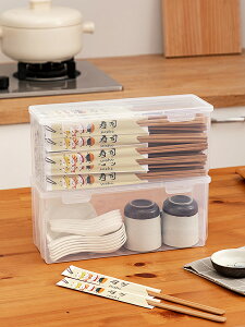 筷子籠家用廚房防塵透明帶蓋餐具收納盒餐飲店筷子勺子杯子收納盒