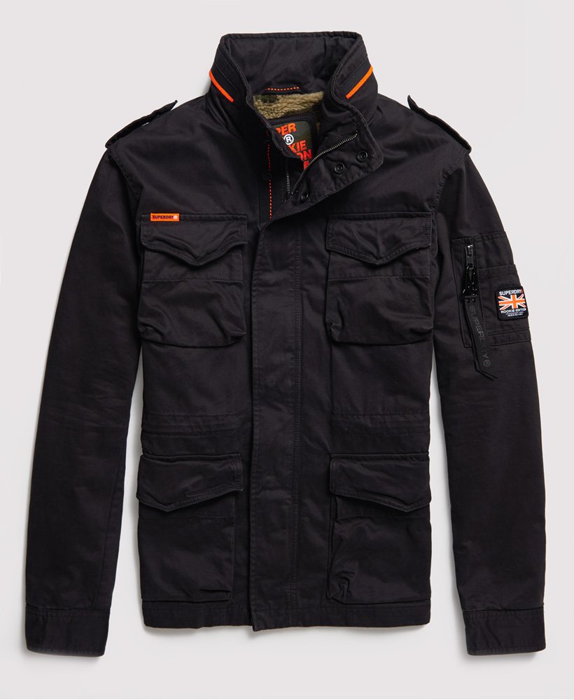 跩狗嚴選 代購 極度乾燥 Superdry 軍裝外套 Rookie M65 重磅純棉 加厚 黑 暗黑 夾克