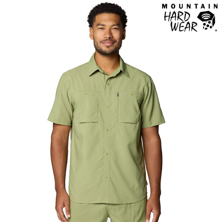 Mountain Hardwear Trail Sender 男款 防曬彈性短袖襯衫 2068741 338 淺仙人掌