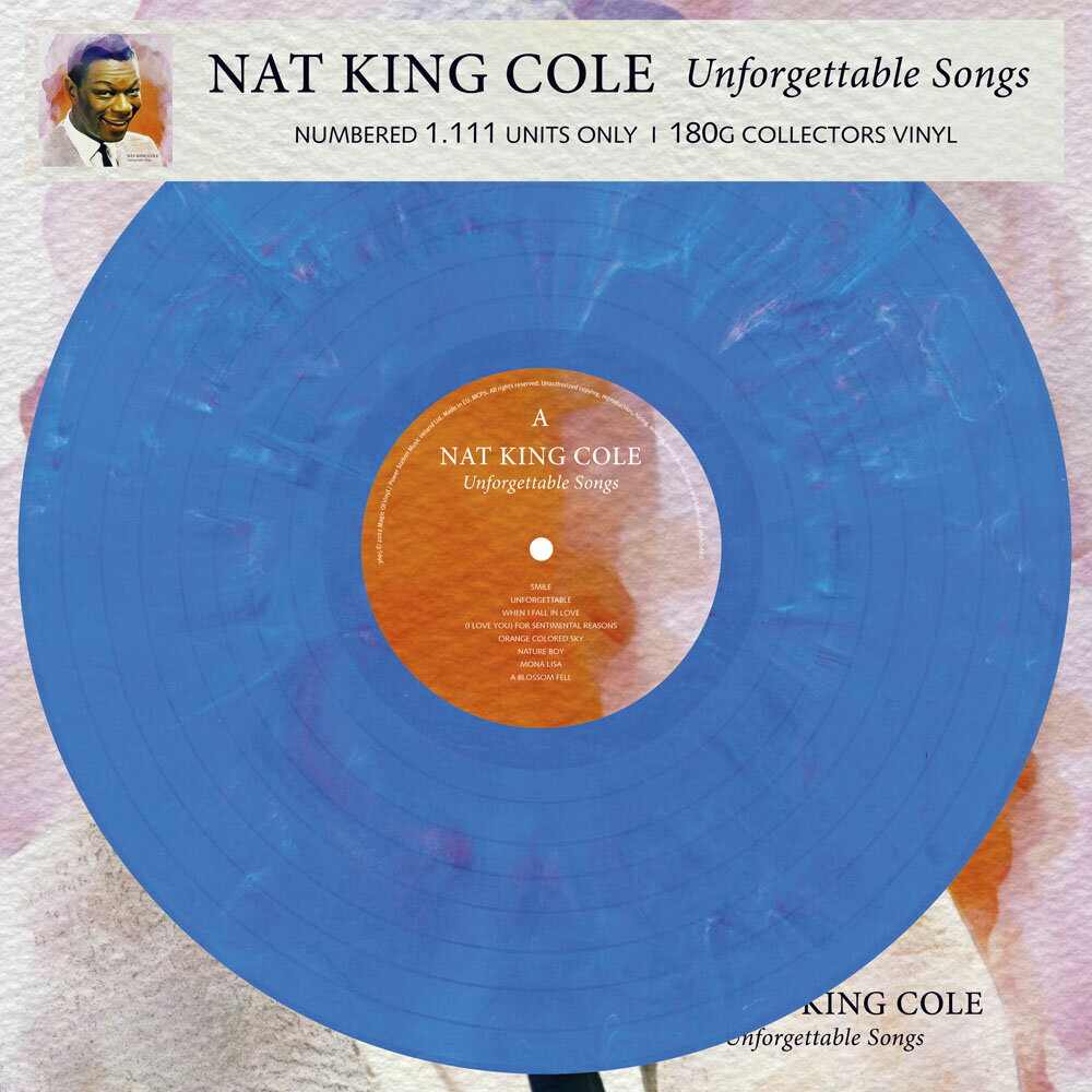 納金高：永誌難忘的歌曲 Nat King Cole: Unforgettable Songs (Marbled Vinyl LP