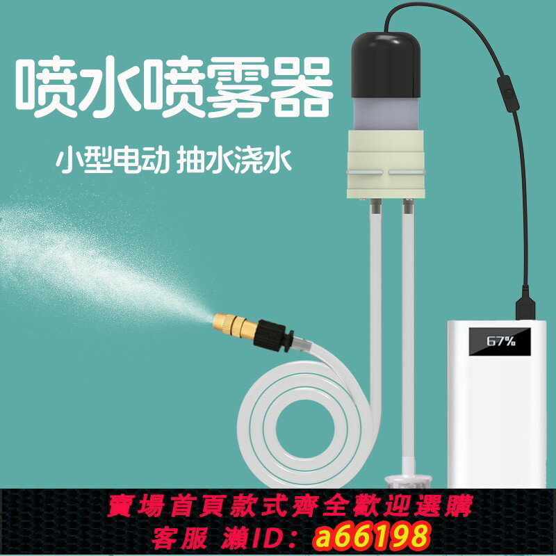【臺灣公司 可開發票】USB小型霧化器噴霧噴水泵澆水澆花噴嘴噴頭插電動微型抽水小噴淋