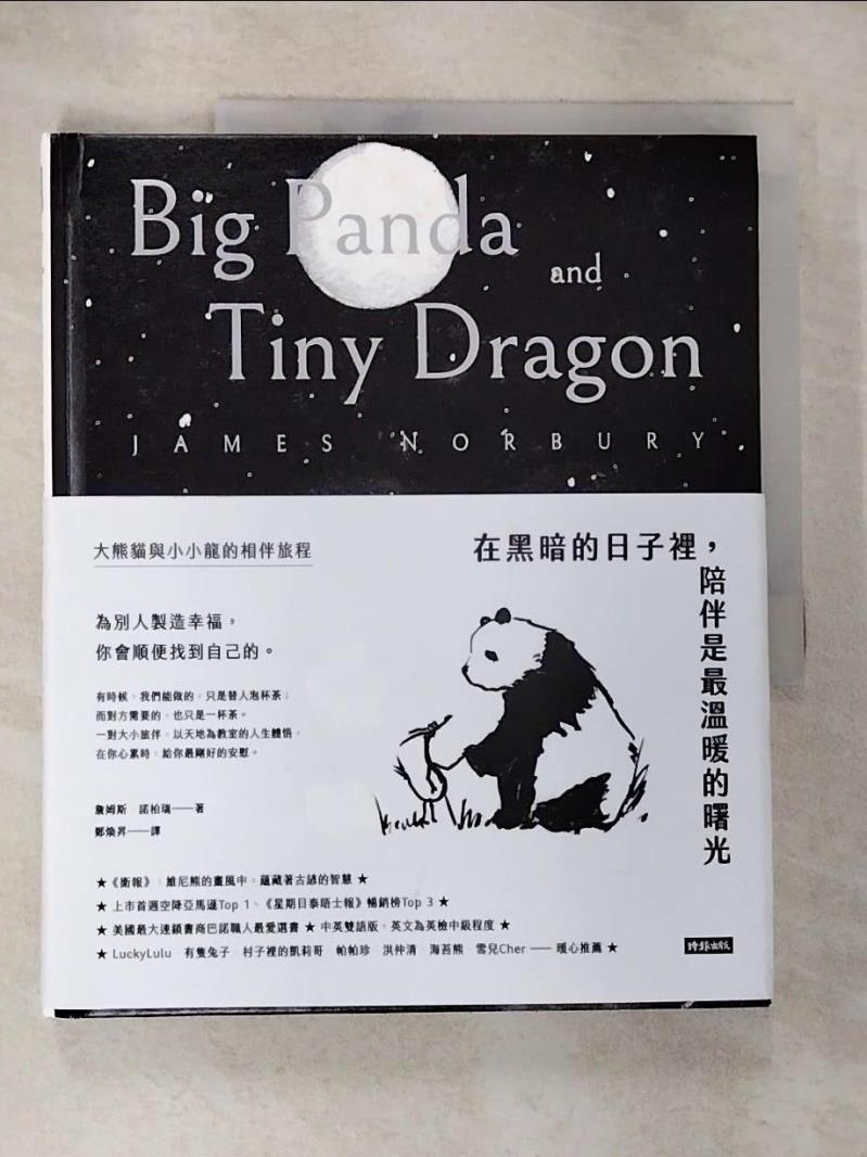 【書寶二手書T4／心靈成長 JQ9】在黑暗的日子裡，陪伴是最溫暖的曙光：大熊貓與小小龍的相伴旅程 詹姆斯．諾柏瑞, 鄭煥昇