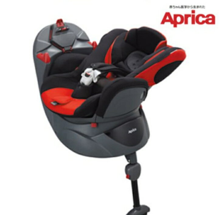 日本 Aprica 愛普力卡 平躺型嬰幼兒汽車安全臥床椅/汽座/汽車座椅 Fladea STD 699 (紅色)