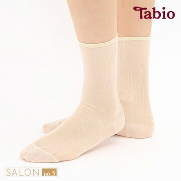 【靴下屋Tabio】透明皺褶蓬鬆中筒短襪 /日本職人手做