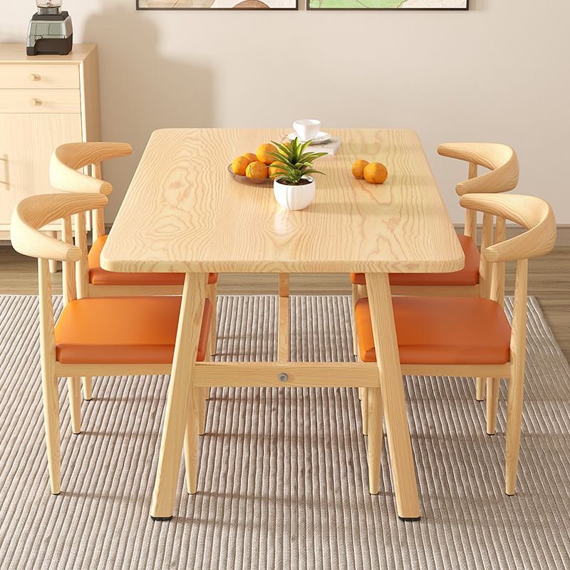 餐桌 餐檯 北歐餐桌簡約現代家用小戶型吃飯桌子長方形商用出租房餐桌椅組合