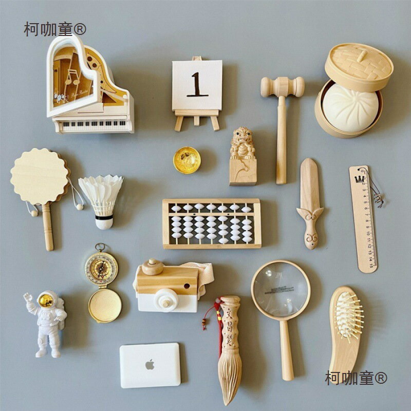 抓周道具 抓鬮玩具 木質13件組 寶寶週歲禮物 生日佈置 男女寶寶 紀念啟蒙