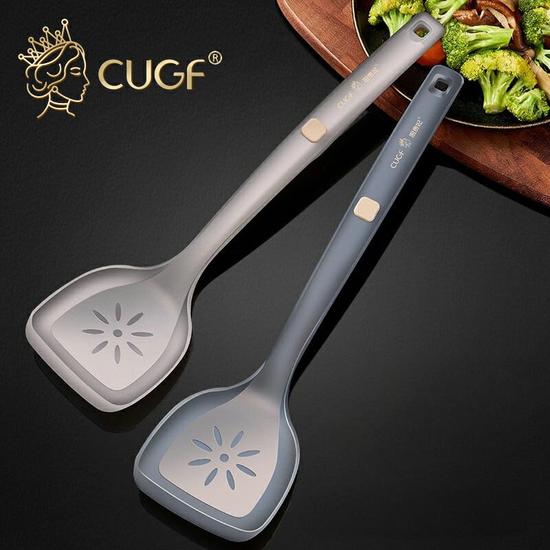 矽膠鍋鏟 CUGF 廚貴妃 不鏽鋼鍋鏟 炒菜鏟 不沾鍋鏟 煎鏟 煎匙 耐熱鍋鏟 煎蛋鏟【ZJ0106】《約翰家庭百貨
