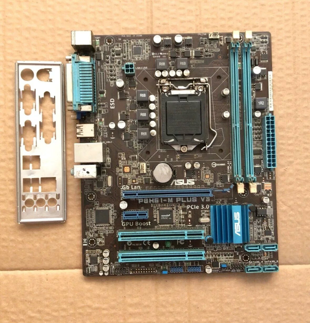華碩H61主機板 P8H61-M PLUS V3 現貨批發 配件齊全 電腦主機板 電商同業專供 工作室推薦