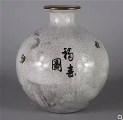 乾隆福壽圖石榴尊 2
