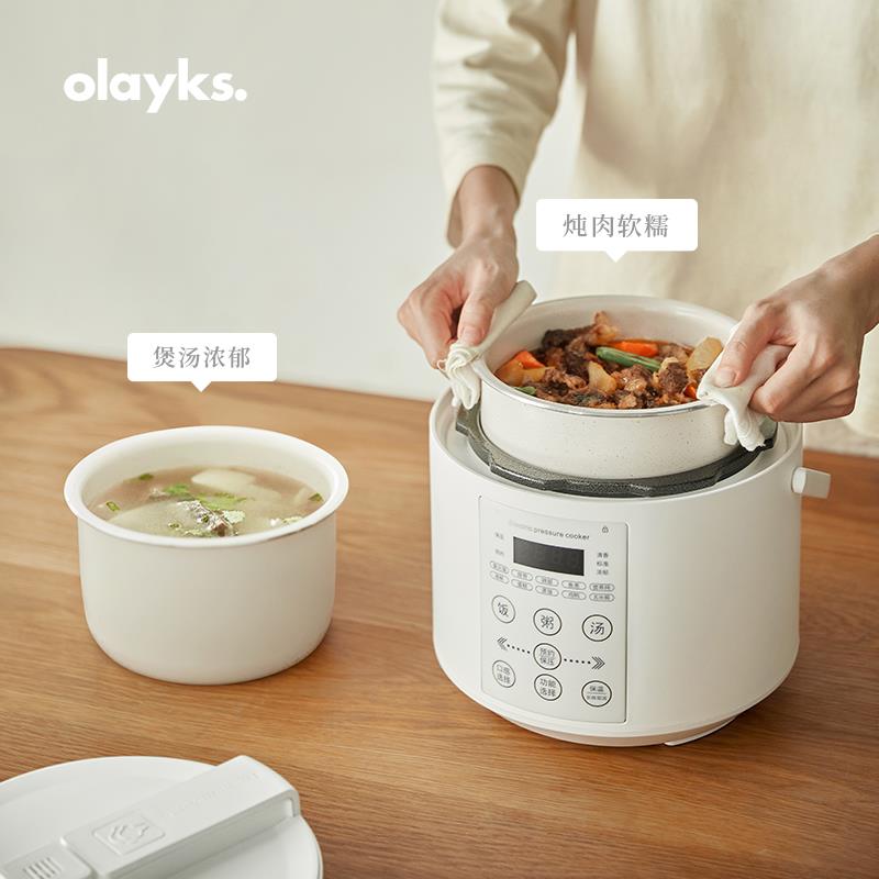 110v電壓力鍋陶瓷內膽電飯煲家用小型迷你智慧鍋多功能全自動