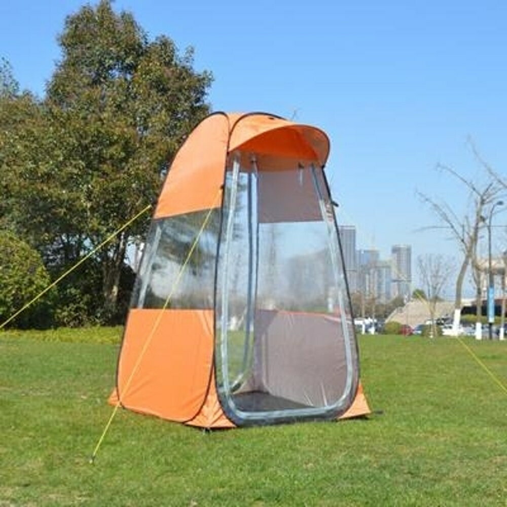 戶外垂釣裝備單人帳篷防雨遮陽涼棚防紫外線自動速開折疊釣魚用品 MKS全館免運