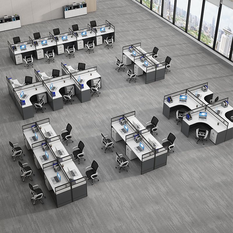【免運】美雅閣| 職員工位辦公桌子雙人多人組合款式工作位辦公桌隔斷高檔屏風桌子