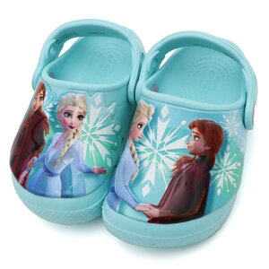 Crocs fldisney frozenll clog k卡駱馳 洞洞鞋 防水 小中童 Disney 冰雪奇緣 R7934 (207078-4O9)