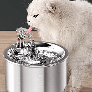 倉庫現貨清出 不鏽鋼貓咪飲水機自動循環流動不插電寵物喝水器智能感應過濾活水