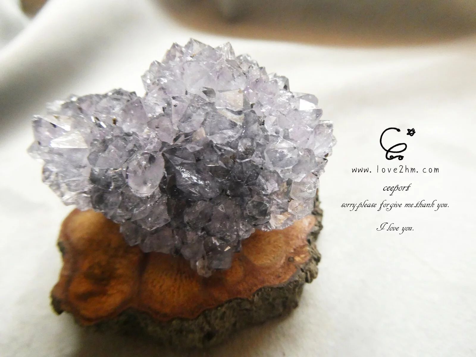 淺紫雙面 小晶花 24296/水晶飾品/[晶晶工坊-love2hm]