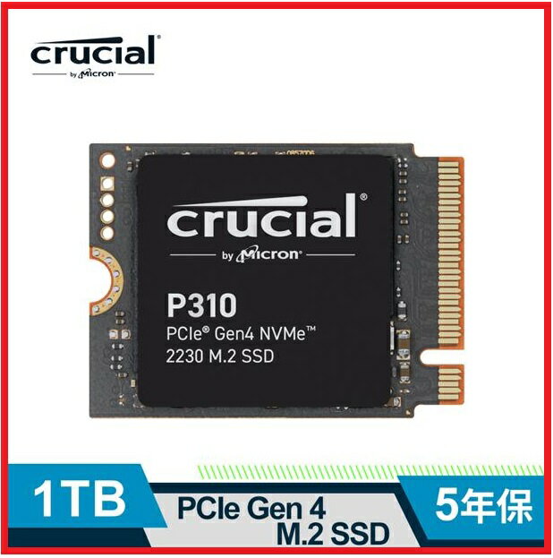 Micron 美光  Crucial P310 1TB ( Gen4 2230 M.2 ) SSD