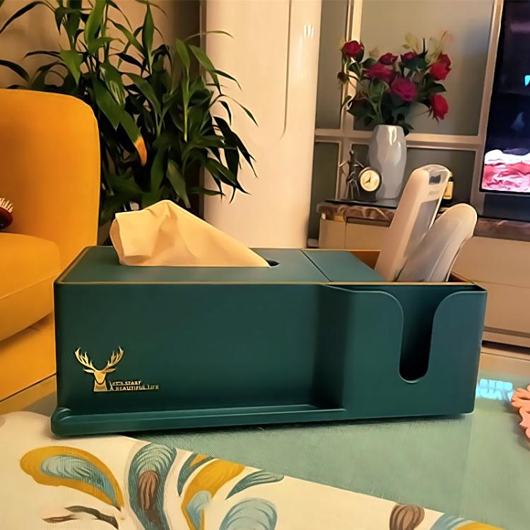 輕奢紙巾盒客廳茶幾遙控器收納多功能ins家用餐巾抽紙盒創意高檔