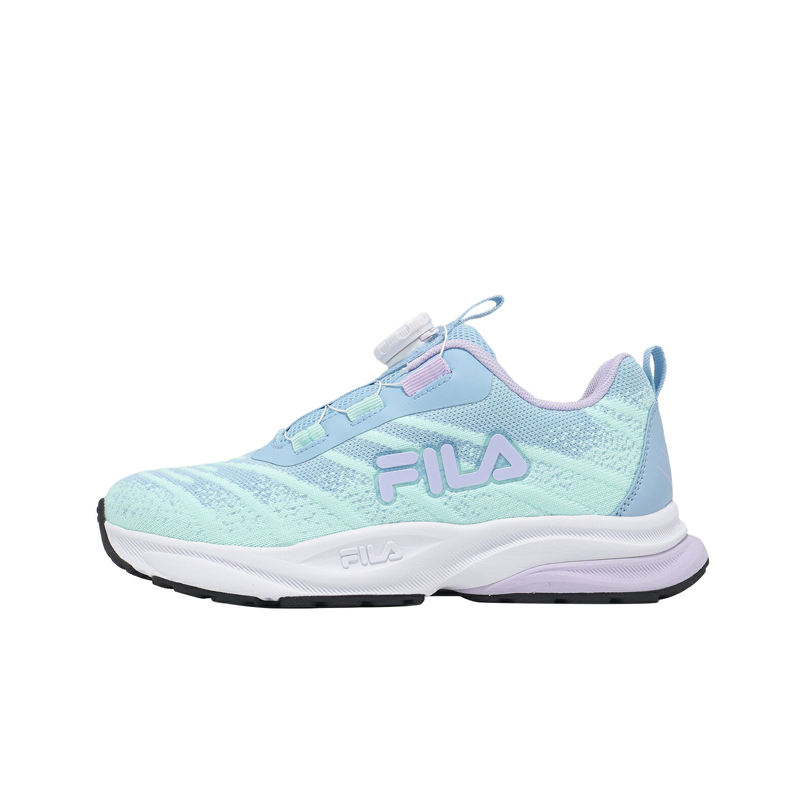 Fila 慢跑鞋 J808A 中大童鞋 女鞋 小朋友 藍 旋鈕 運動鞋 3J808A391