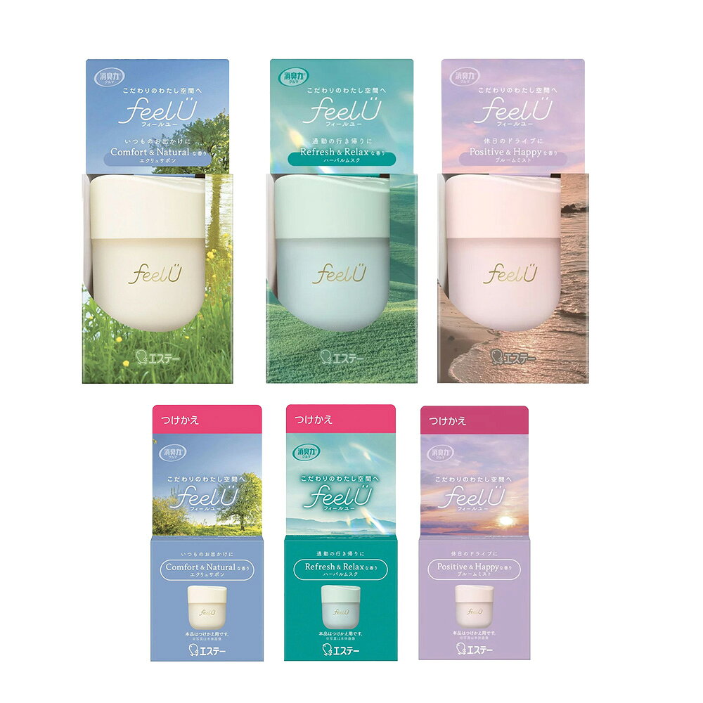 日本 ST雞仔牌 消臭力 FeelU 車用消臭芳香凝膠90g 皂香/草本/花香 車內芳香劑 車用香氛 放置型