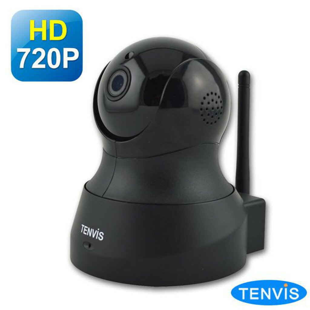 【EC數位】TENVIS TH-661 HD無線網路攝影機 (黑色) WDR廣域動態視角&3D-DNR降雜訊