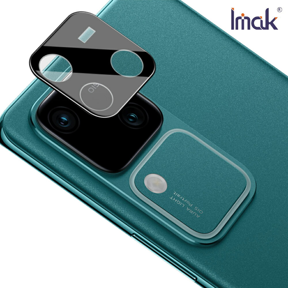 Imak 艾美克 vivo V30/V30 Pro 鏡頭玻璃貼(一體式)(曜黑版) 奈米吸附 鏡頭貼 鏡頭保護貼 鏡頭膜