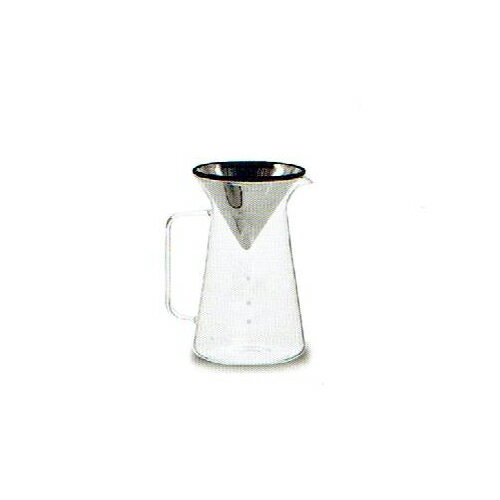 金時代書香咖啡 AKIRAKOKI 不鏽鋼濾網手沖組 咖啡玻璃壺 400ml DPGN-1S