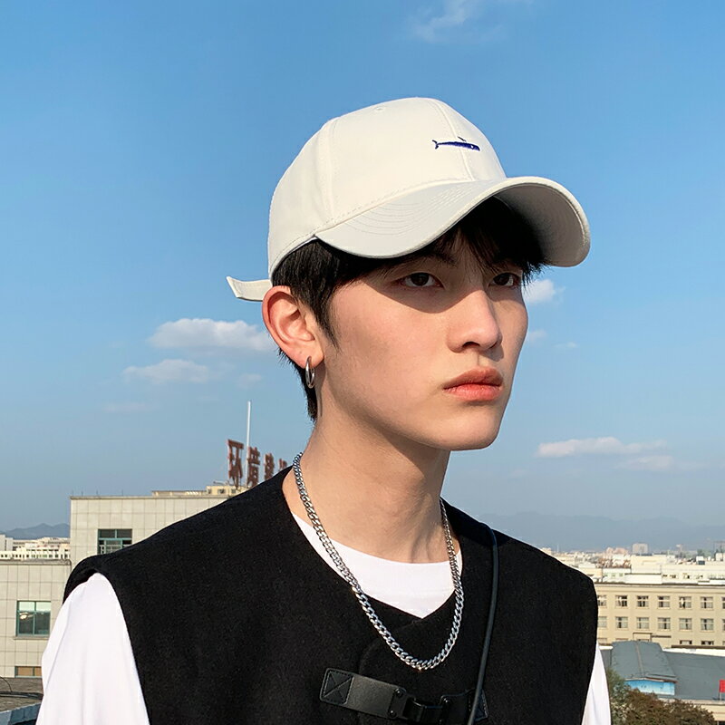 鴨舌帽男春秋百搭大頭圍純色硬頂棒球帽女夏季帽子防曬遮陽韓版潮 1