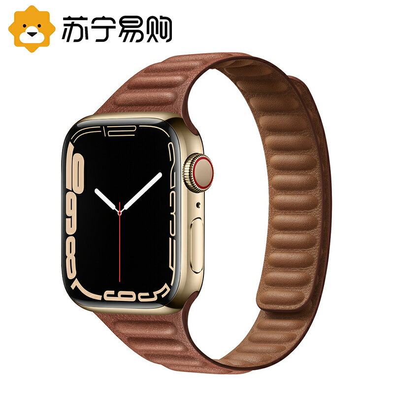 優購生活~適用applewatch蘋果手錶表帶iwatch7磁吸真皮替換帶s7細腰s6502yourstar45運動41智慧男女通用創意高階帶錶帶 皮帶 尼龍帶 矽膠錶帶 佳明 錶扣拆裝工具 現貨