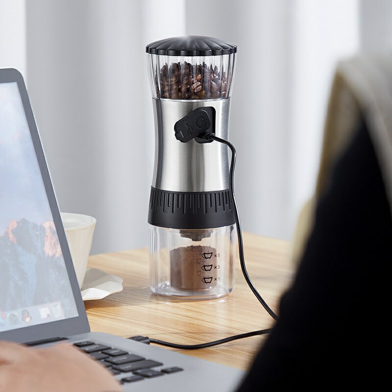 APP下單享點數9%｜Bincoo咖啡豆磨豆機咖啡研磨機USB充電式電動咖啡機陶瓷磨芯可調節自動磨豆機家用