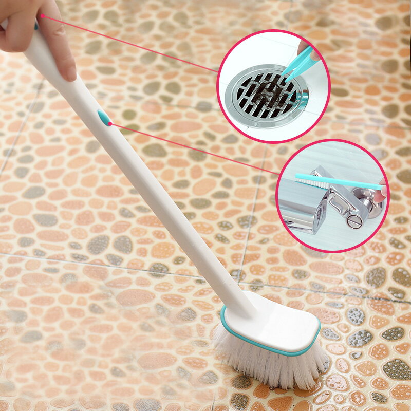 地板清潔刷 廚房短柄地板刷浴室刷瓷磚浴缸刷縫隙刷三合一刷