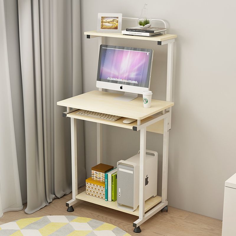 臺式電腦桌家用簡約經濟型學生臥室書桌書架組合省空間簡易小桌子