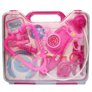 寶寶醫護組 650E 手提箱護士醫生遊戲玩具組/一個入(促180) 附聽診器 手提醫生組~創650E