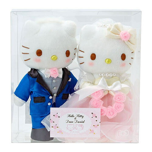 【震撼精品百貨】Hello Kitty 凱蒂貓 HELLO KITTY&DANIEL浪漫婚禮系列絨毛娃娃組 震撼日式精品百貨