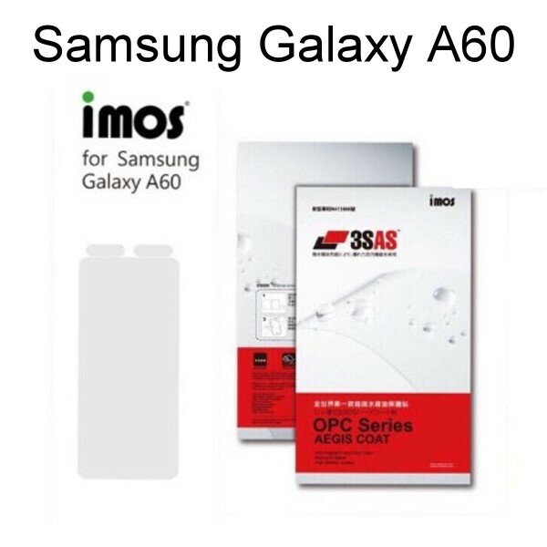 【iMos】3SAS系列保護貼 Samsung Galaxy A60 (6.3吋) 超潑水、防污、抗刮