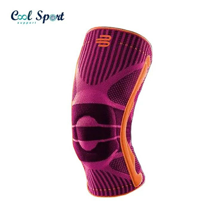 【Bauerfeind】Sports 德國頂級專業運動護具 - 運動款護膝（紫橘特別款）