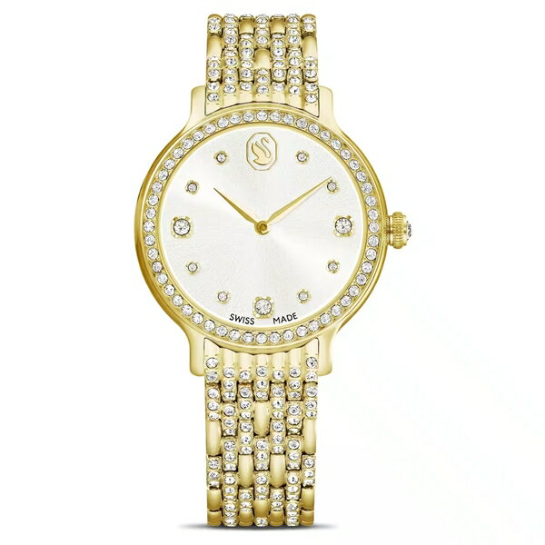 SWAROVSKI施華洛世奇 Imber 5718169 璀璨水晶腕錶 金色 31 x 31 mm｜樂天全館特惠中★指定刷卡回饋10%