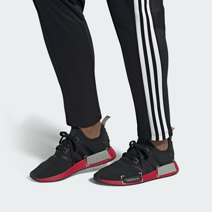 Adidas nmd r1 shop primeknit black red