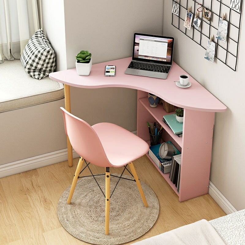 電腦桌 台式家用角落書桌 簡約辦公桌 學生學習女孩卧室小型簡易桌子