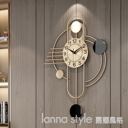 北歐輕奢現代個性客廳家用時鐘掛鐘簡約裝飾創意藝術掛牆鐘錶掛錶
