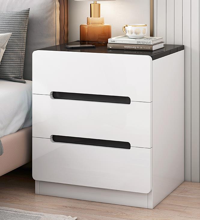 床頭櫃 收納櫃 床頭櫃現代簡約家用輕奢簡易臥室床邊小櫃子迷你收納櫃小型置物架