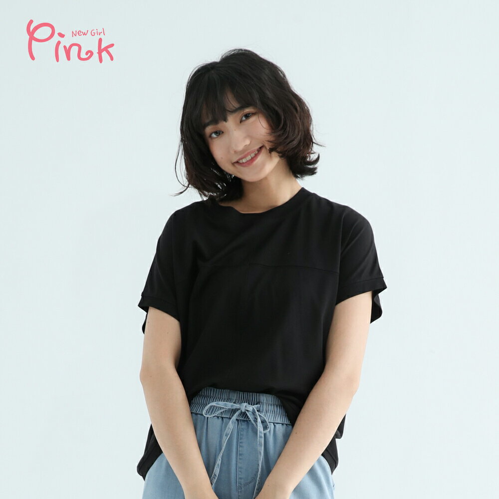 Pink* 夏季小清新親膚T恤 Y4301BT