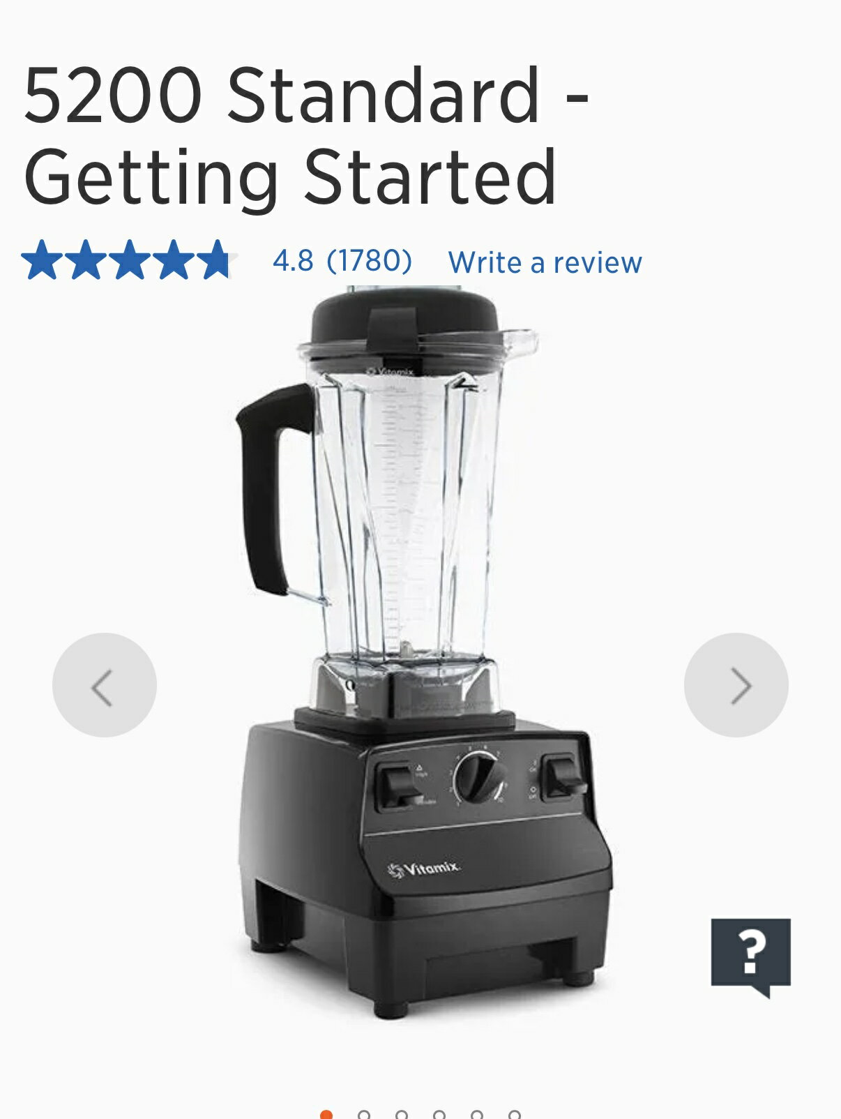 美國直送  vitamix  5200 Standard - Getting Started  攪拌機