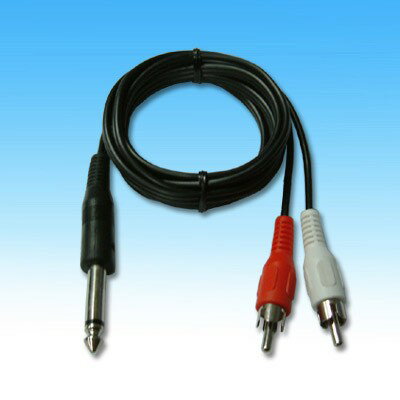 6.3單音-2RCA線 15尺 6008B